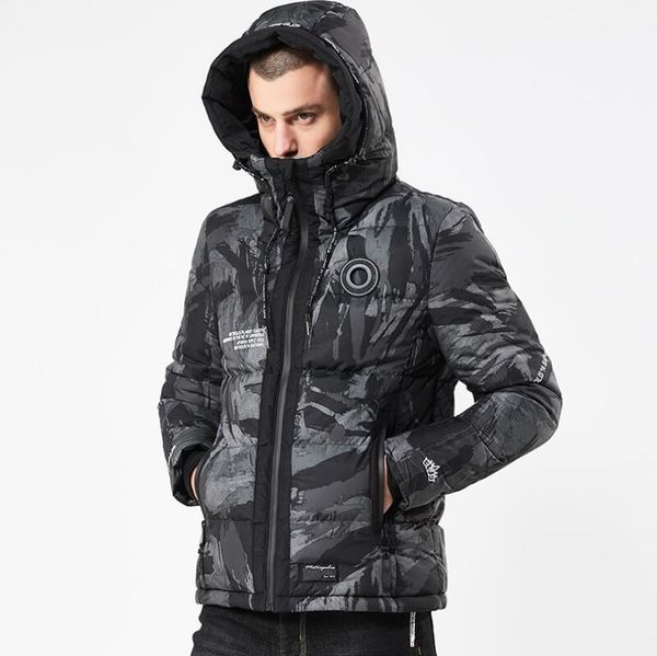 

doudoune homme new fashion men's down jacket fashion luxury men's winter coat canada outdoor parka, Black