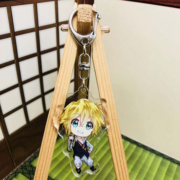 

acrylic keychain 8 styles anime the seven deadly sins meliodas elizabeth liones transparent double-sided pendant keychain 55mm, Silver