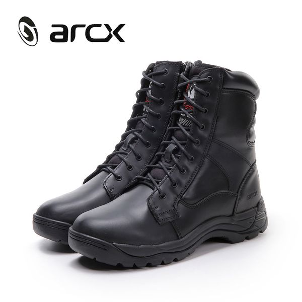 

arcx motorcycle boots men cow leather motocross boots motorbike biker men cruiser touring riding shoes moto botas l56669