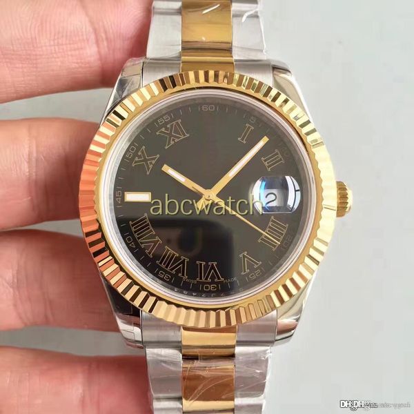 

luxury men's watch just style 41mm18k gold sapphire glass original folding buckle automatic mechanical movement christmas gift, Slivery;brown