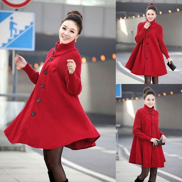

zogaa 2019 new winter women fashion woolen coat casual batwing sleeve overcoat outware women loose cotton hoodies jacket, Black