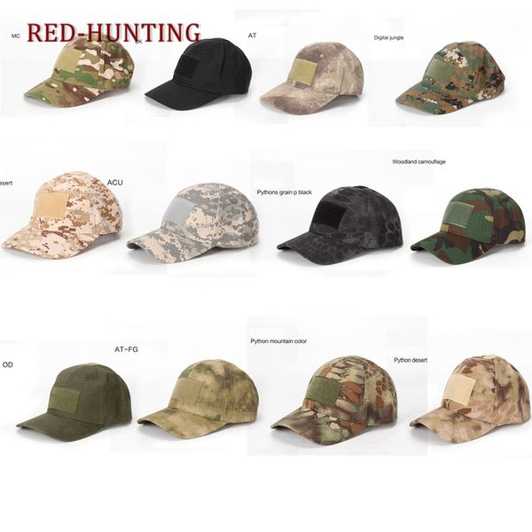 

us army tactical baseball cap camo hat men camouflage hats outdoor sport paintball hiking caps, Black;white