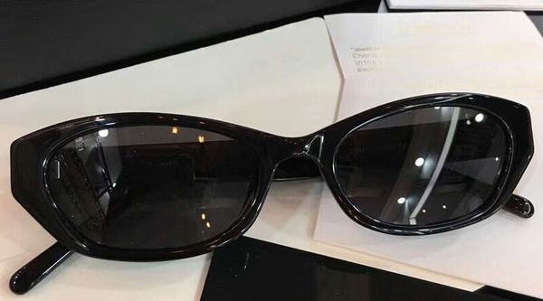 Luxo-preto 1415 Retângulo Óculos de Sol 52mm Mulheres Luxo Moda Óculos de Sol óculos Brand With Box