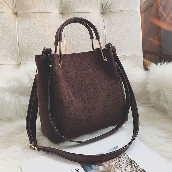 

2019 vintage women's bag shoulder female luxury suede leather messenger bag women's crossbody ladies hand bags for women sac
