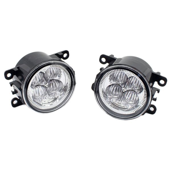 

for renault logan saloon ls 2004-2011 2012 2013 2014 2015 car styling front bumper led fog lights high brightness drl driving fog lamps 1set