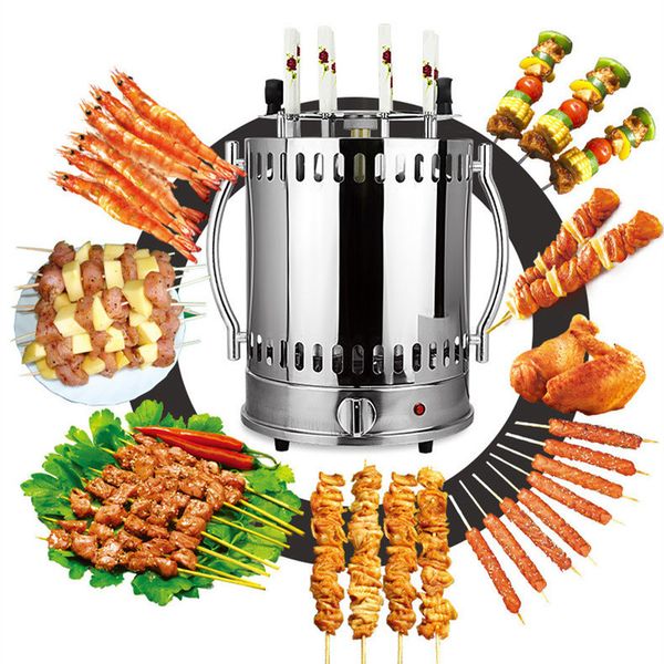 

2018 grelha vertical electric grill kebab machine automatic rotating barbecue smokeless oven bbq rotary household lamb skewers