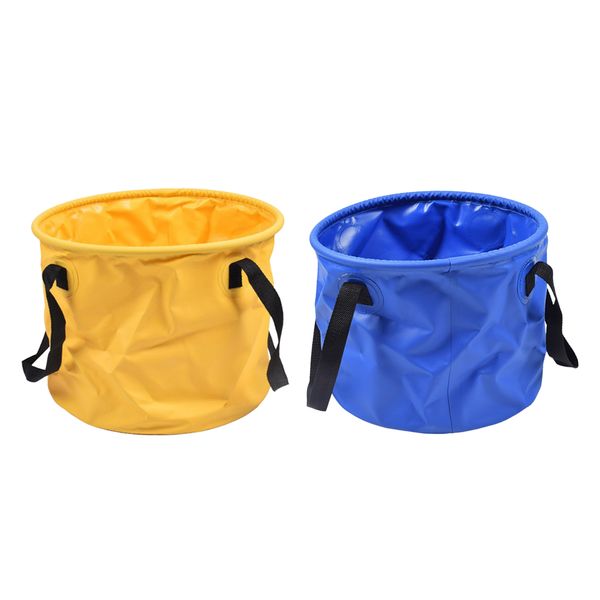

2 piece pvc collapsible fishing bucket outdoor camping fish water bucket 30l
