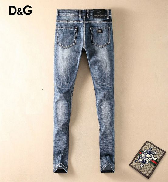 

dg italian men s designer jeans high end slim jeans luxury custom casual pants fashion motorcycle denim pants hip hop jeans distressed pants, Blue