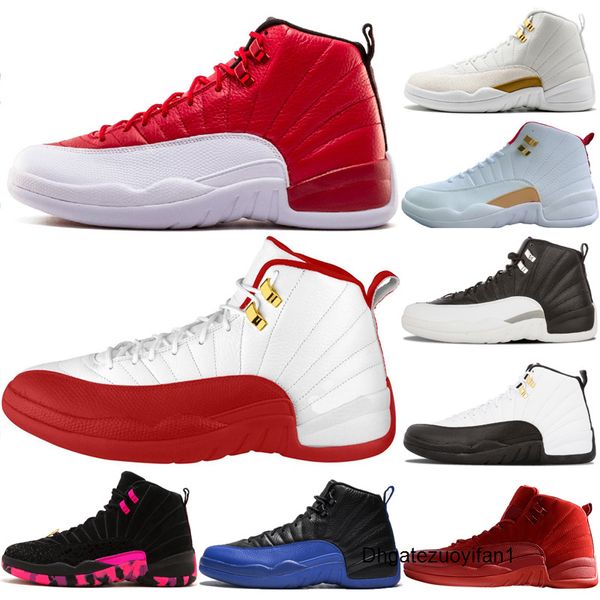 

12 12s gym red fiba basketball shoes for men playoffs prm dark grey the master taxi game royal mens sports trainer sneaker shoes