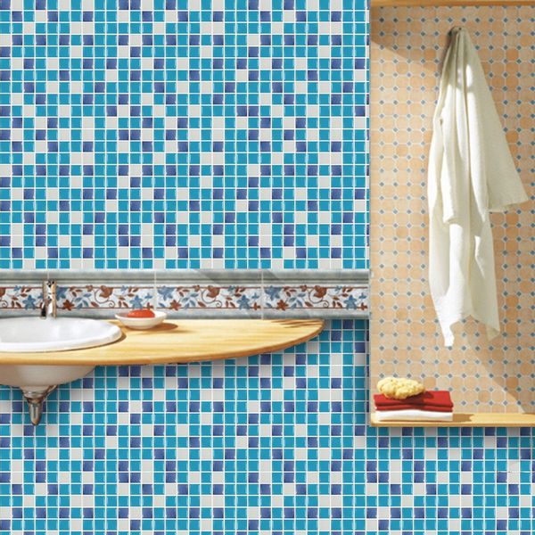 

10-13 wall stickers removable mosaic aluminum foil tile