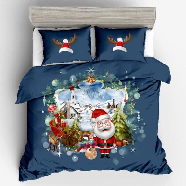 Christmas Bedding Set Pillowcase Duvet Cover Sets 2 Family Bed Sets