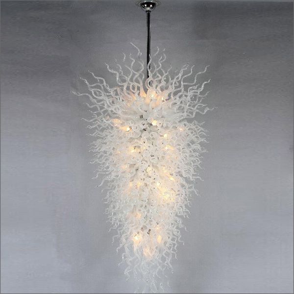

modern pendant led lamps chihuly style 100% hand blown glass chandelier new design clear large light for home and l