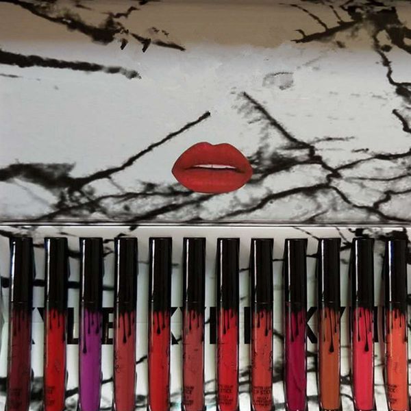 

12 Colors Matte liquid Lipstick Set Lady Matte liquid Lipstick Kit High Quality Make Up Tools 12pcs/set RRA775