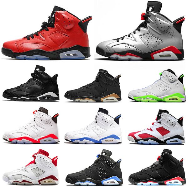 

new arrival reflections of a champion 6s jumpman basketball shoes 6 vi angry bull gatorate carmine high oregon dmp men sneakers trainers, White;red