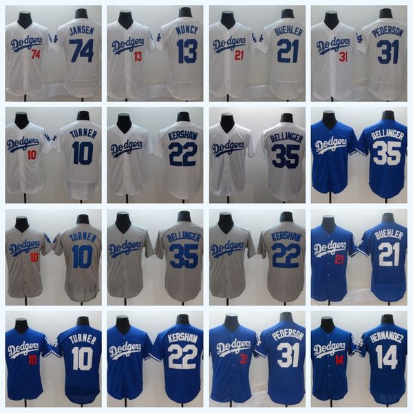 

Enrique Hernandez Corey Seager Bellinger Dodgers Justin Turner Kershaw Max Muncy Kenley Jansen Walker Buehler Joc Pederson Baseball Jersey