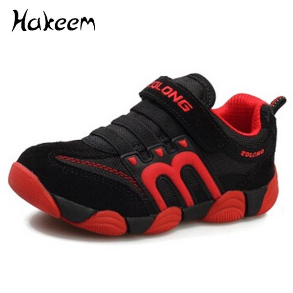 

kids shoes for boys sneakers leather fashion casual children sneakers brand winter sport boys shoes 2019 new spring summer y190525, Black;red