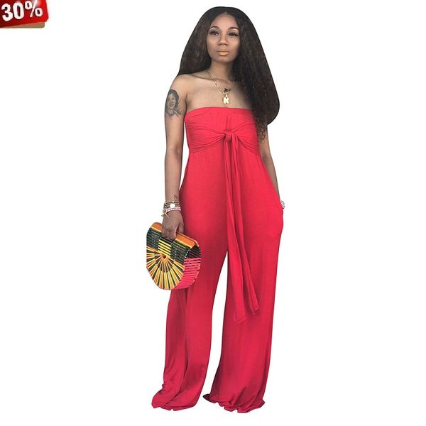 

loose tank bodysuit sleeveless women summer tie up or halter neck wide leg loose jumpsuit beach fashion rompers plus size, Black;white