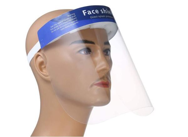 

DHL 50шт одноразовая защитная маска для лица Жидкостойкая полная маска для лица прозрачная Маска козырек защита от брызг и брызг Бесплатная доставка