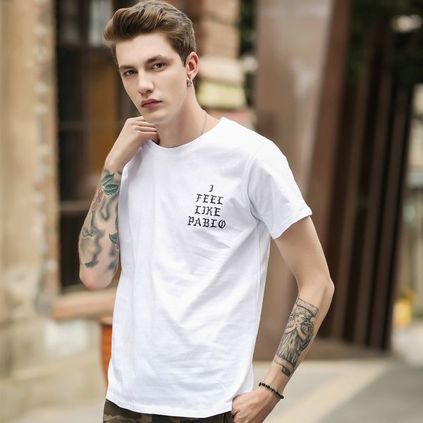 

Men's T Shirt SEASON 3 i feel like pablo Tee short Sleeve O-neck T-Shirt Kanye West Letter Print Sportwear Fashion Men's Shirt Clothing