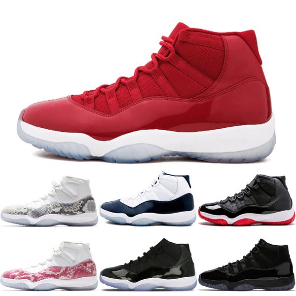 

sell 11s men basketball shoes fashion 11concord with 45 bred gamma blue space jam cap and gown high low snakeskin sport sneakers