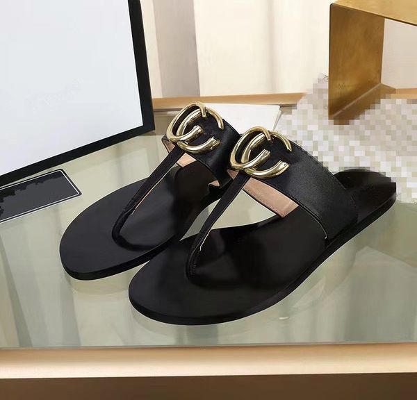 

women sandals designer shoes luxury slide summer fashion wide flat slippery sandals slipper flip flop xx19042301, Black