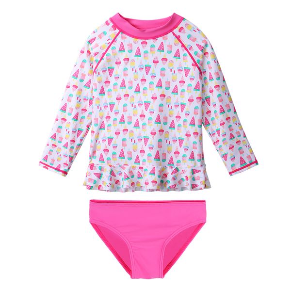 

baohulu 4-10 years children swimwear upf50+ falbala girls swimwear kids swimsuit for girls beach swimming suit