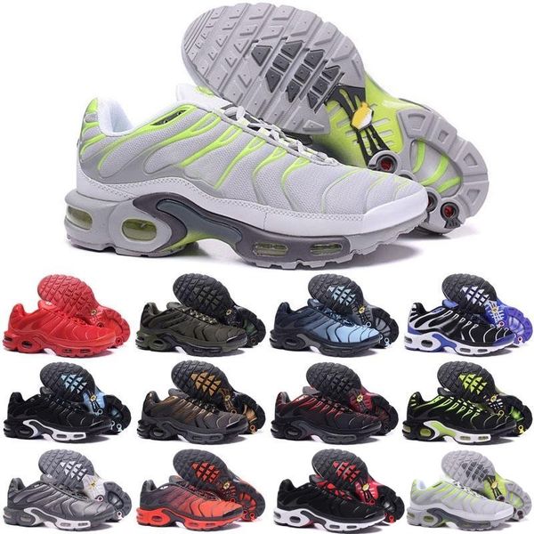 

2019 new running shoes men tn shoes tns plus air fashion increased ventilation casual trainers olive red blue black sneakers chausseures