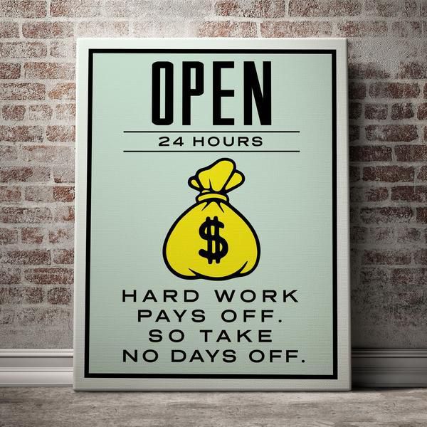 

alec monopoly "open 24 hours" home decor handpainted &hd print oil painting on canvas wall art canvas painting office art culture