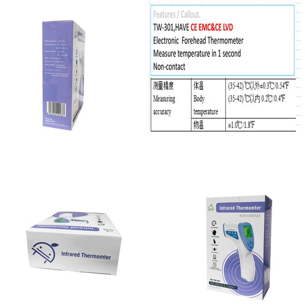 

digital temperatur thermometer ir infrared thermometer non-contact forehead body surface temperature instruments for baby