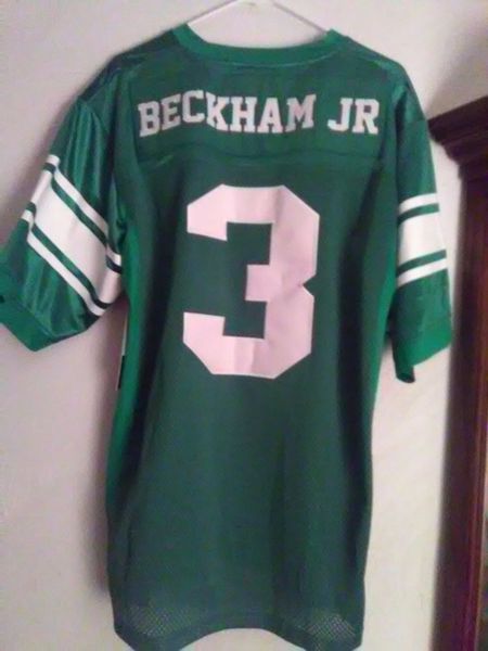 

BECKHAM JR Newman #3 in GREEN the reverse side