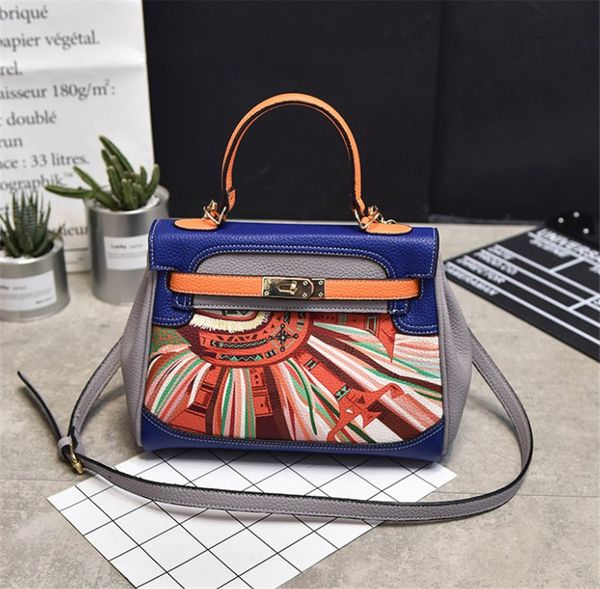 

new women handbag contrasting colours one shoulder bag cross body bag fashion ph-cfy20060411