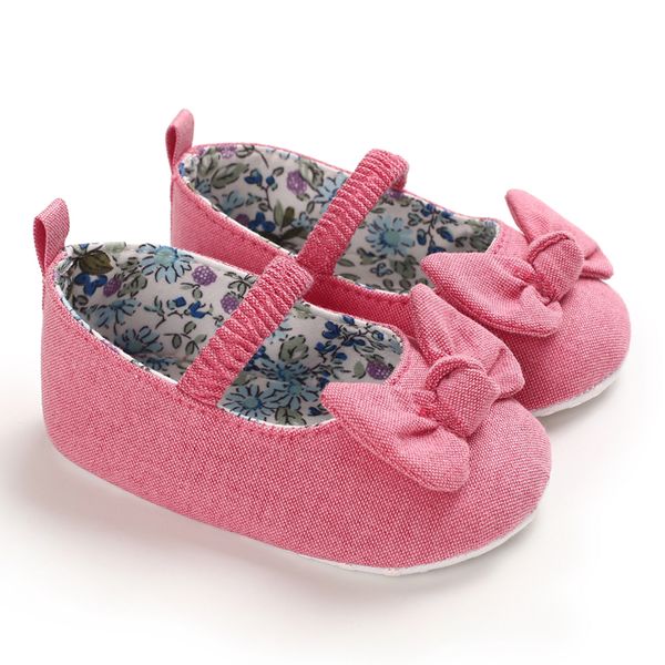 

toddler baby girls first walkers summer shoes non-slip party bow leather breathable princess shoes 0-18months