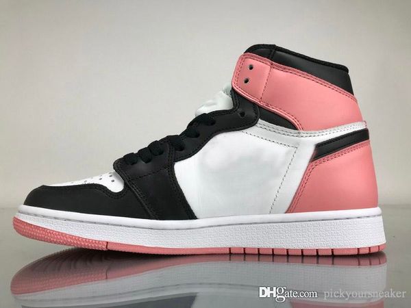 

Rust Pink Men Retro Basketball Shoes 1 1s AAA Quality Tumbled Leather Pink Jumpman Sneakers Mens Women Sports Running Designer Shoes