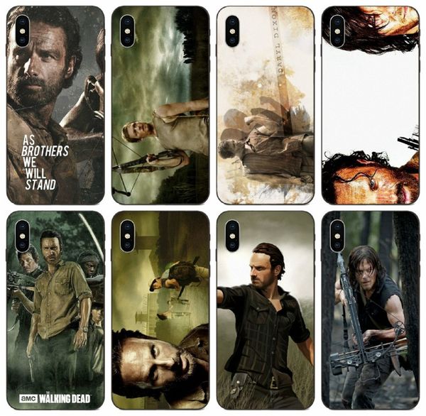 

[tongtrade] rick grimes daryl dixon the walking dead case for iphone 11 pro max x xs 8 7 6s 6 5s galaxy j2 huawei gr5 sony z1 silicone case