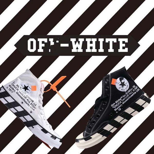 

off w white conversÃ¨ chuck designers all-star taylor 1970s youth vulcanized casual sneakers canvas running canvas skateboard shoes 2230, Black