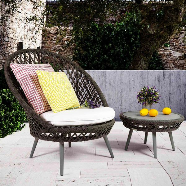 

rope garden sofa set outdoor furniture