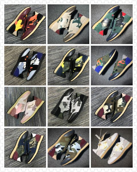 

fashioninshoes stud rockrunner camouflage sneakers shoes footwear lace-up lovers shoes fashion trainer oversized bounce low sneaker gz, Black