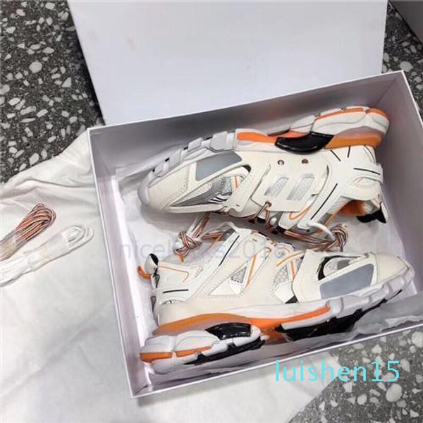 

triple s track 3.0 casual shoes man woman sneaker lace-up mixed colors lace up grandpa trainer designer shoes chaussures de sports l15, Black