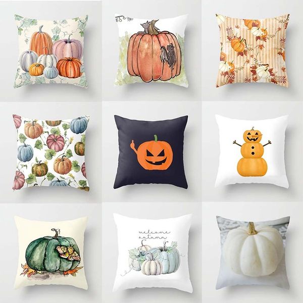 

pumpkin bedroom living room pillow for covers pillow case cotton linen cover home textiles