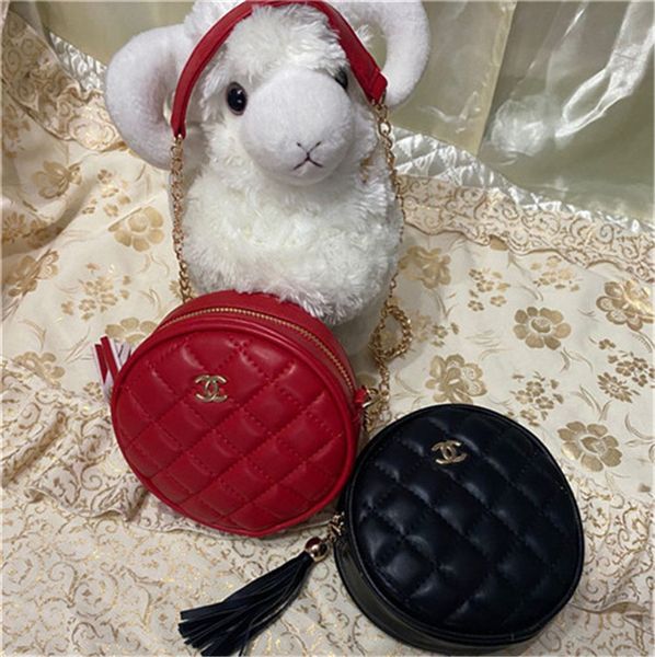 

kids designer purses 2020 korean girls mini princess purses handbags classic chain pu cross-body bags children candy bags gifts