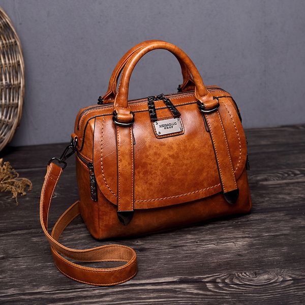 

ladies crossbody bags rivets vintage leather bags women handbags small for women shoulder female