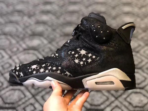 

new the paparazzi mens high premium black valiant shoe sneaker jumpman 6 6s sport shoe