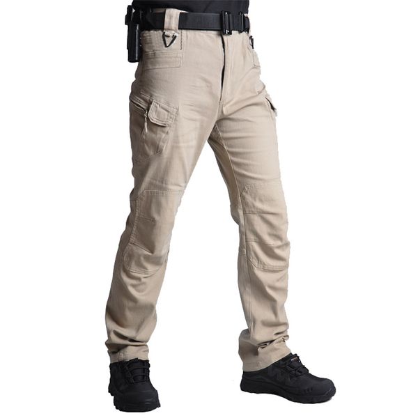 

Brand Clothing Men IX7 Tactical Pants Army Casual Solid Multi pockets Cargo Pants Wear Resistent Male Trousers Ripstop