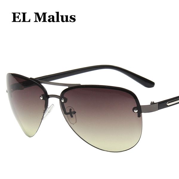 

el malus]retro big pilot metal frame mens sunglasses brand uv400 vintage green tan lensmirror male fishing driving, White;black