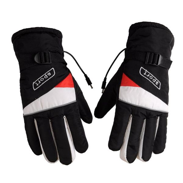 

motorcycle heating gloves charging gloves motorcycle 12v electric, Black