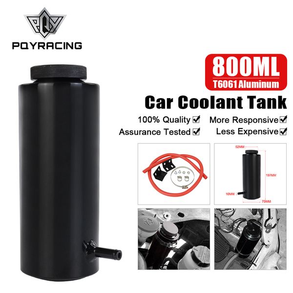 1/16 Vent Delik Soğutma Yakalama Şişe Rezervuar Alüminyum 800ml PQY-TK54BK Evrensel Silindir Radyatör Soğutma Taşma Genleşme Tankı