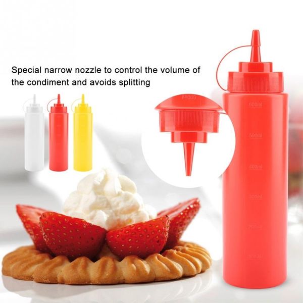 

10pcs 750ml sauce squeeze bottle honey cream oil storage bottle cake sushi mustard safe convenient ketchup cruet storage bottles other kitch