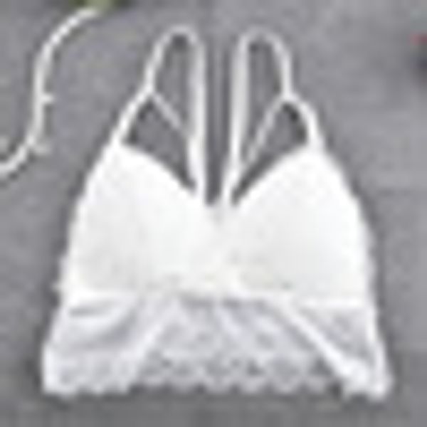

2019 new fashion lace short vest sling beauty back wrapped chest lady tube sleep bra, Red;black