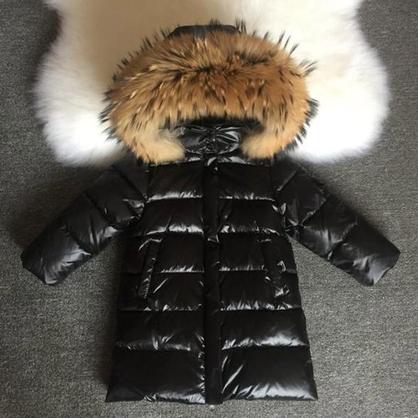 

baby real ful snowsuits russia winter children snowsui high fur warm coats children winter coat baby clothes with fur, Blue;gray