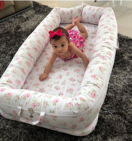 

cotton portable infant baby isolation protection stereo pajama baby quilt foldable bionic washable bed in bed for newborn